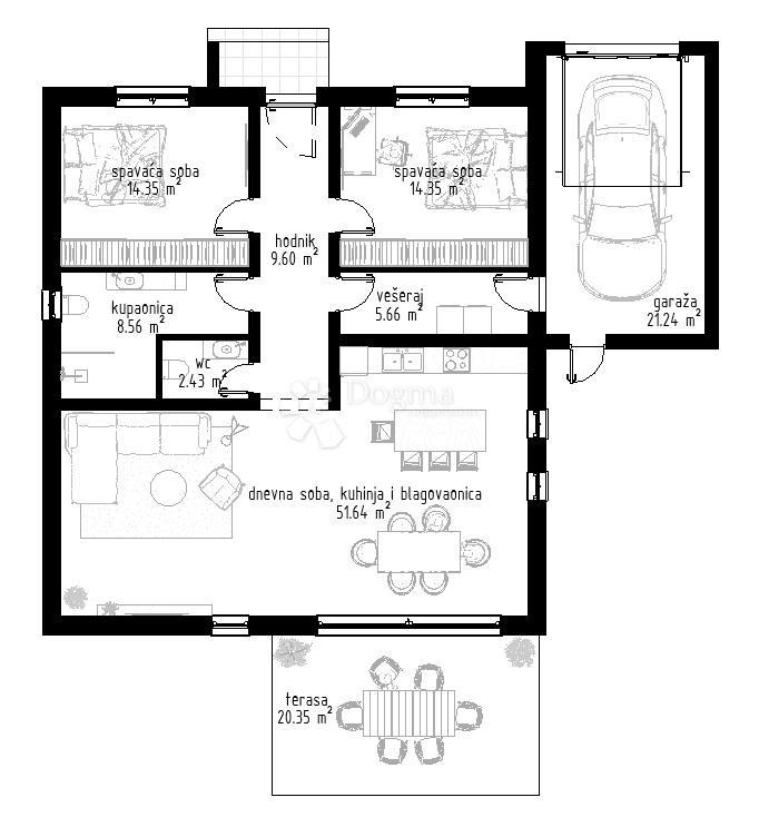 Casa Cvjetno naselje, Osijek, 150m2