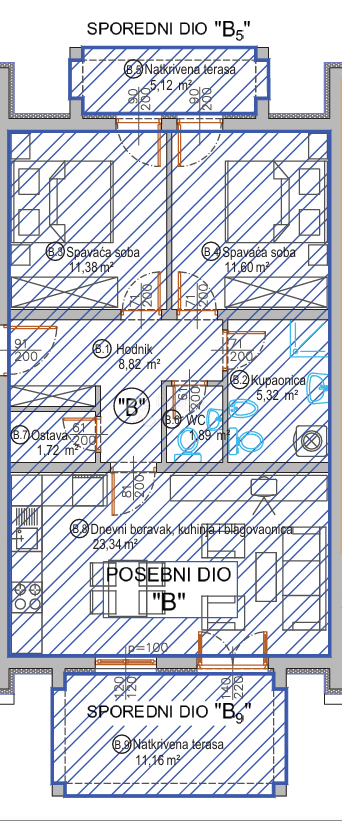 Allogio Poreč, 75m2