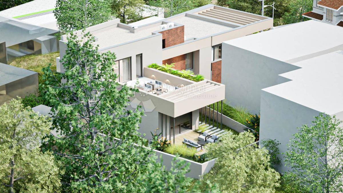 Lussuoso appartamento con due camere da letto, terrazza e giardino nella zona urbana di Vila a Črnomerec (S-2)