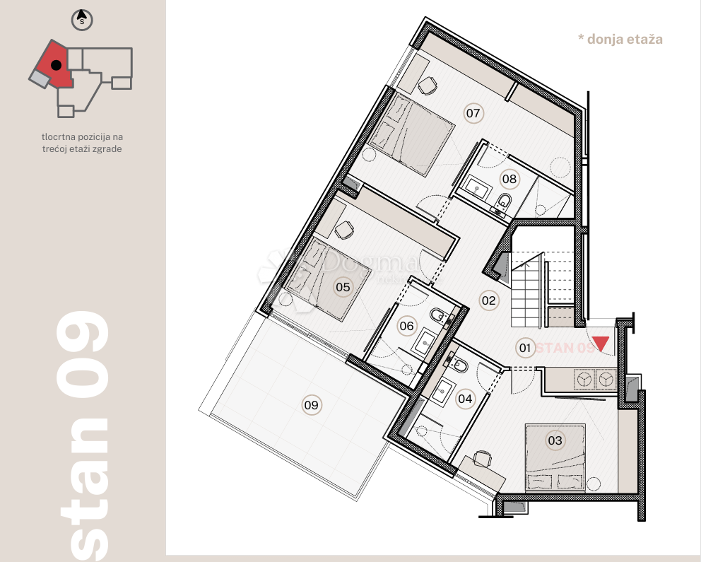 Allogio Jesenice, Dugi Rat, 96,79m2
