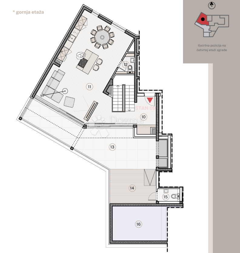 Allogio Jesenice, Dugi Rat, 96,79m2