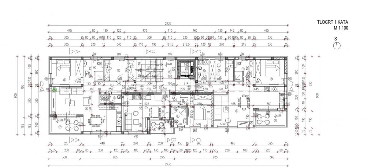Allogio Perci, Poreč, 62m2