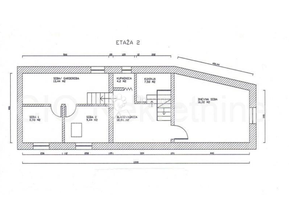 Allogio Grad, Split, 56m2