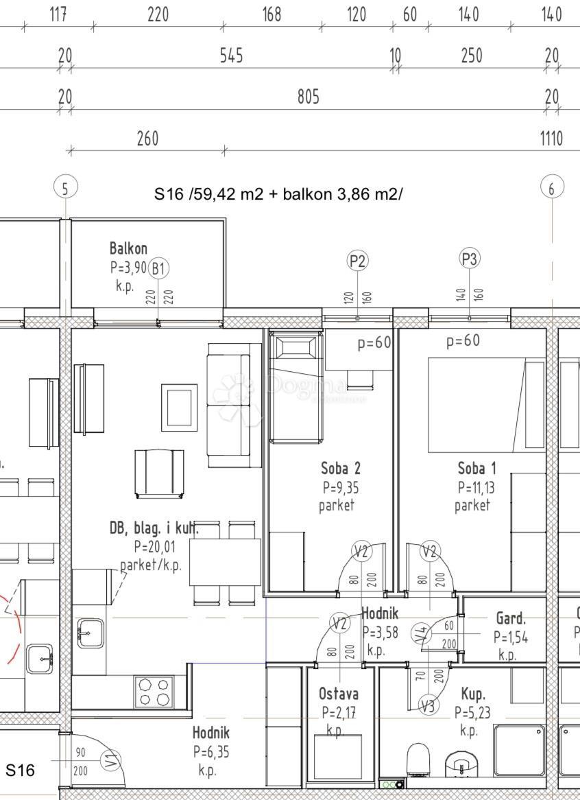 Allogio Gradići, Velika Gorica - Okolica, 44,16m2