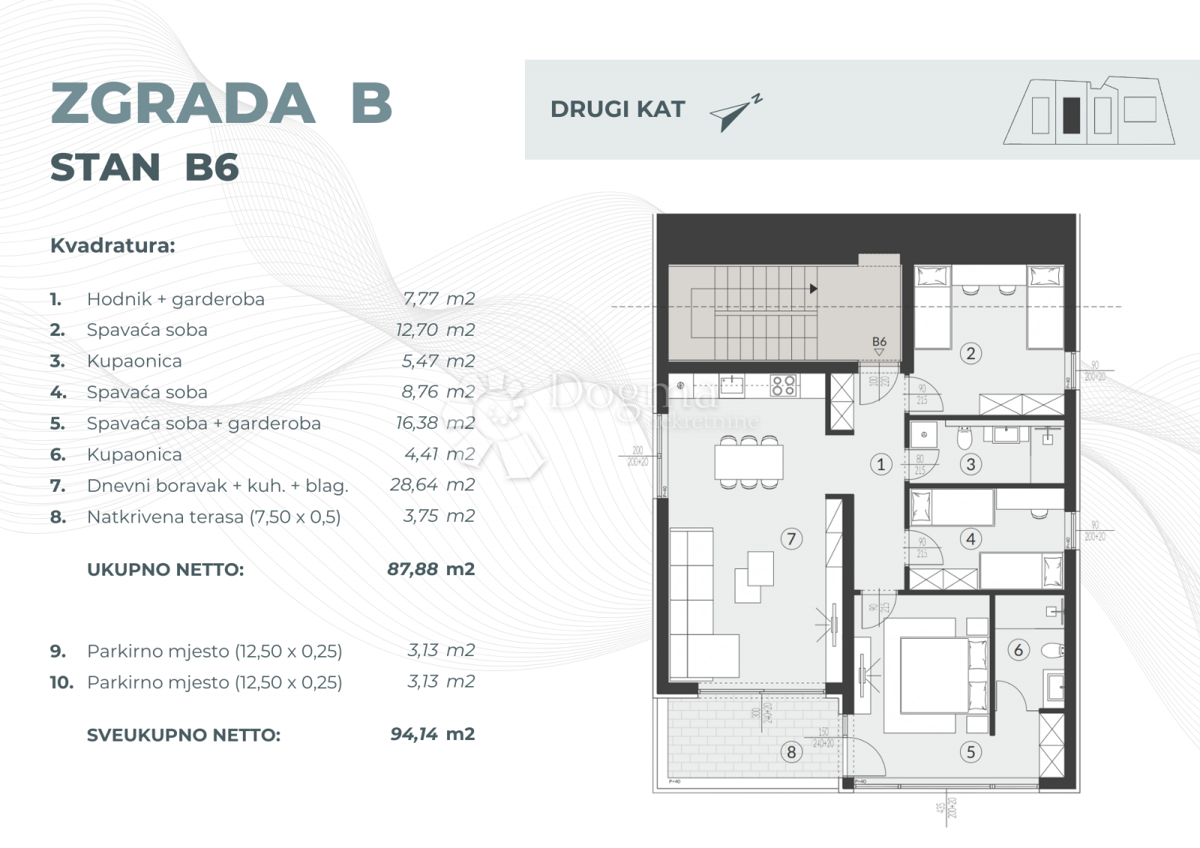 Allogio Fažana, 55,08m2