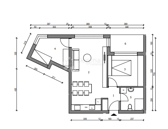 Allogio Sloboština, Novi Zagreb - Istok, 80,72m2