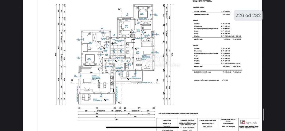 Allogio Meterize, Šibenik, 63,83m2
