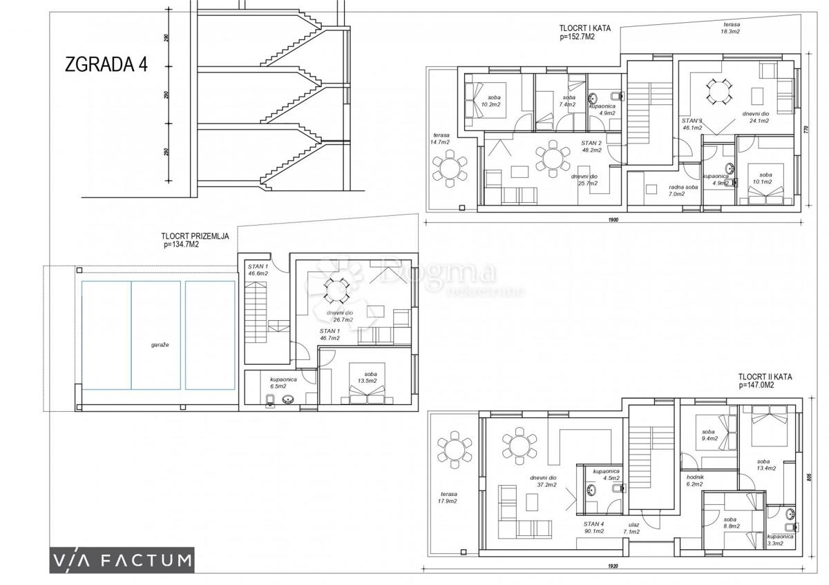 Allogio Petrčane, Zadar - Okolica, 104,80m2
