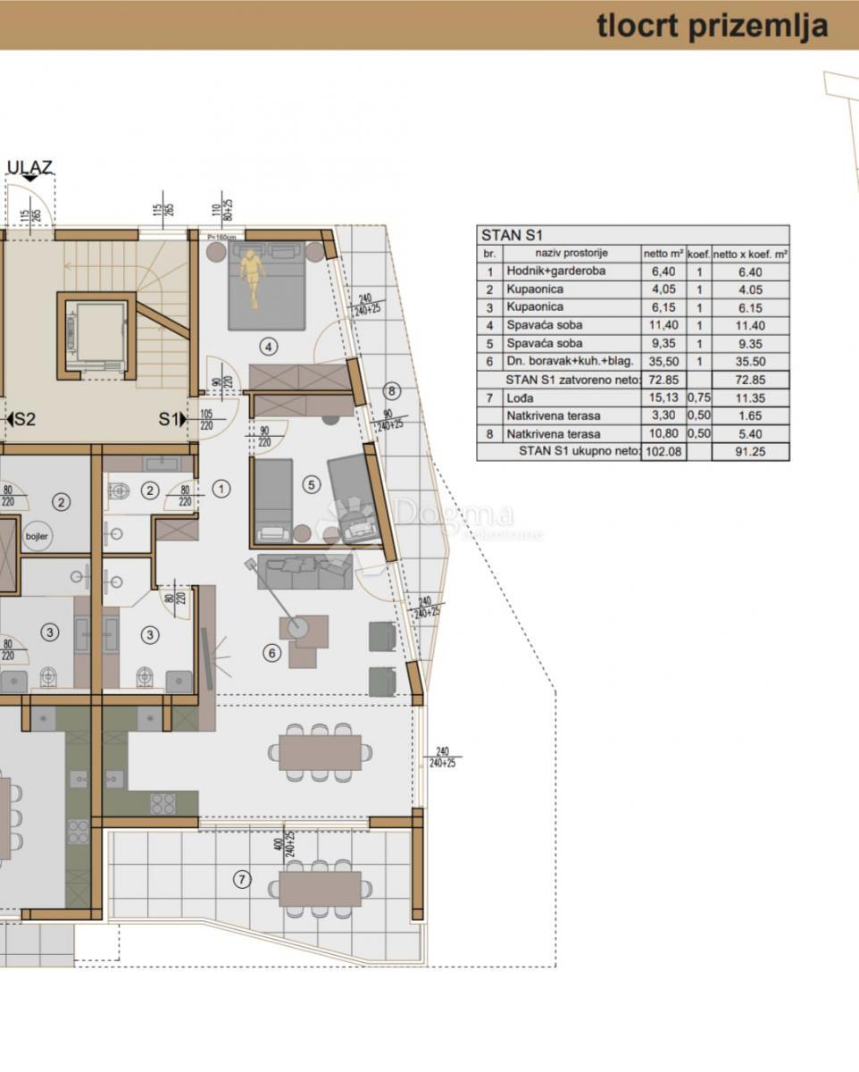 Allogio Pješčana Uvala, Medulin, 150,07m2