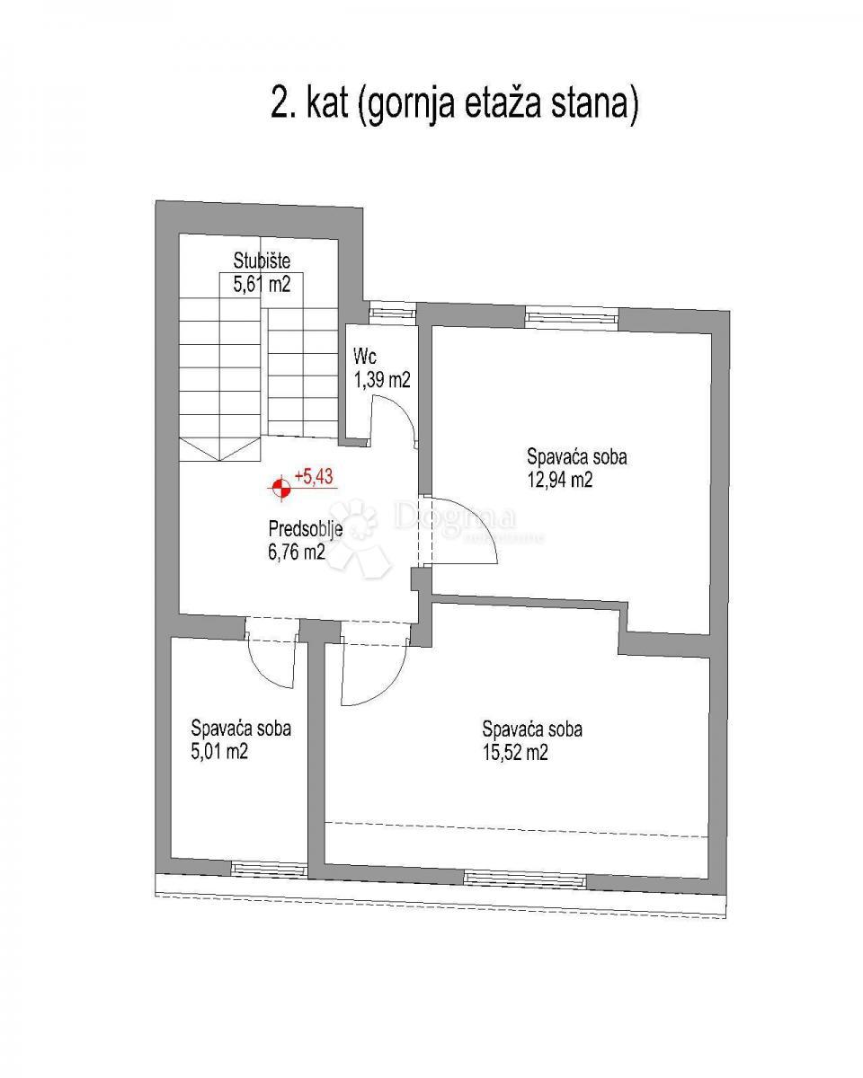 Allogio Maksimir, 86,60m2