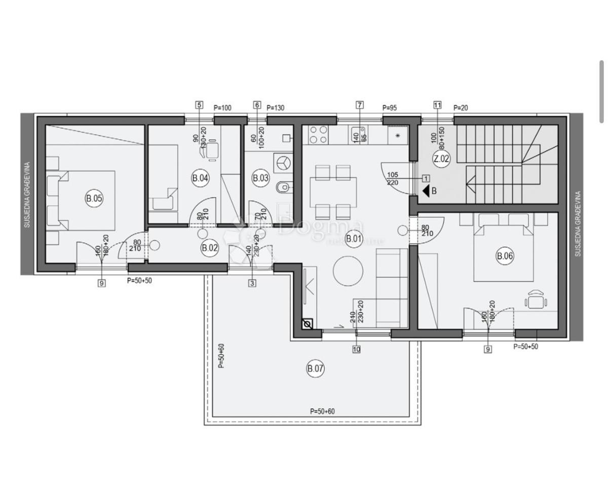 Allogio Valmade, Pula, 50,91m2