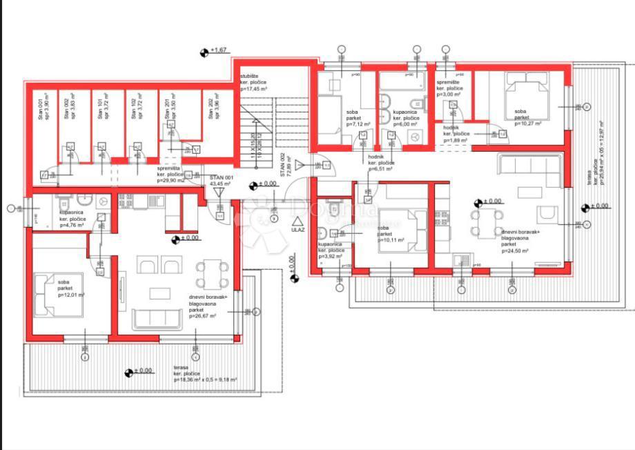 Allogio Diklo, Zadar, 115,05m2