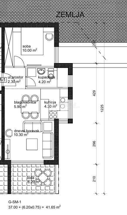 Allogio Makarska, 65,30m2