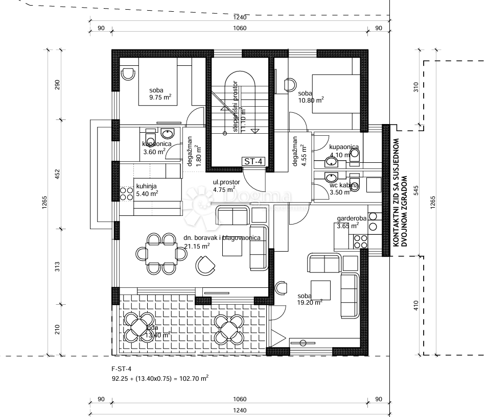 Allogio Makarska, 99,64m2