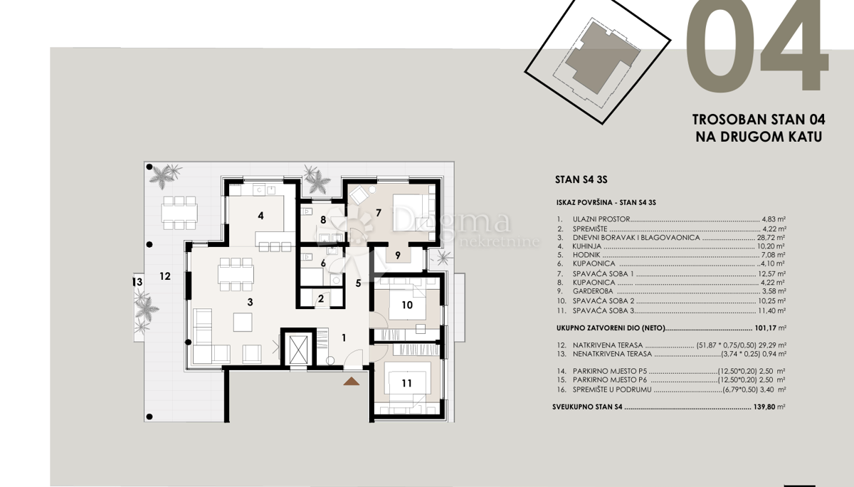 Allogio Vir, 139,80m2