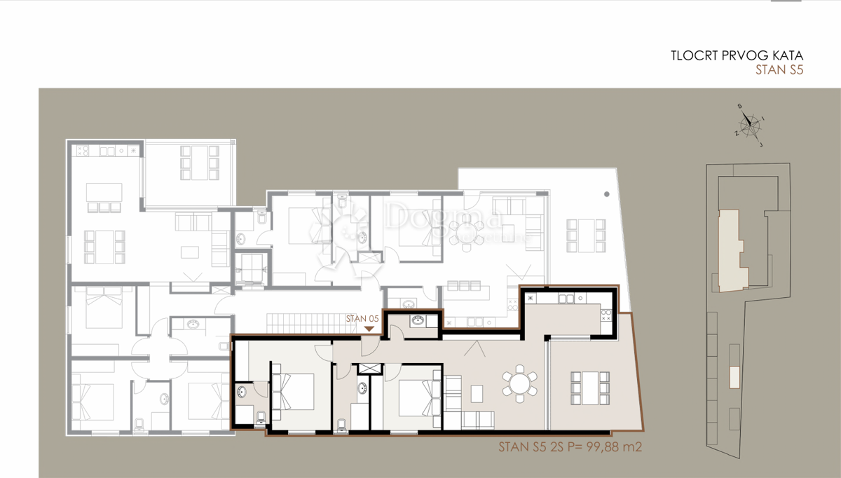 Allogio Privlaka, 99,88m2