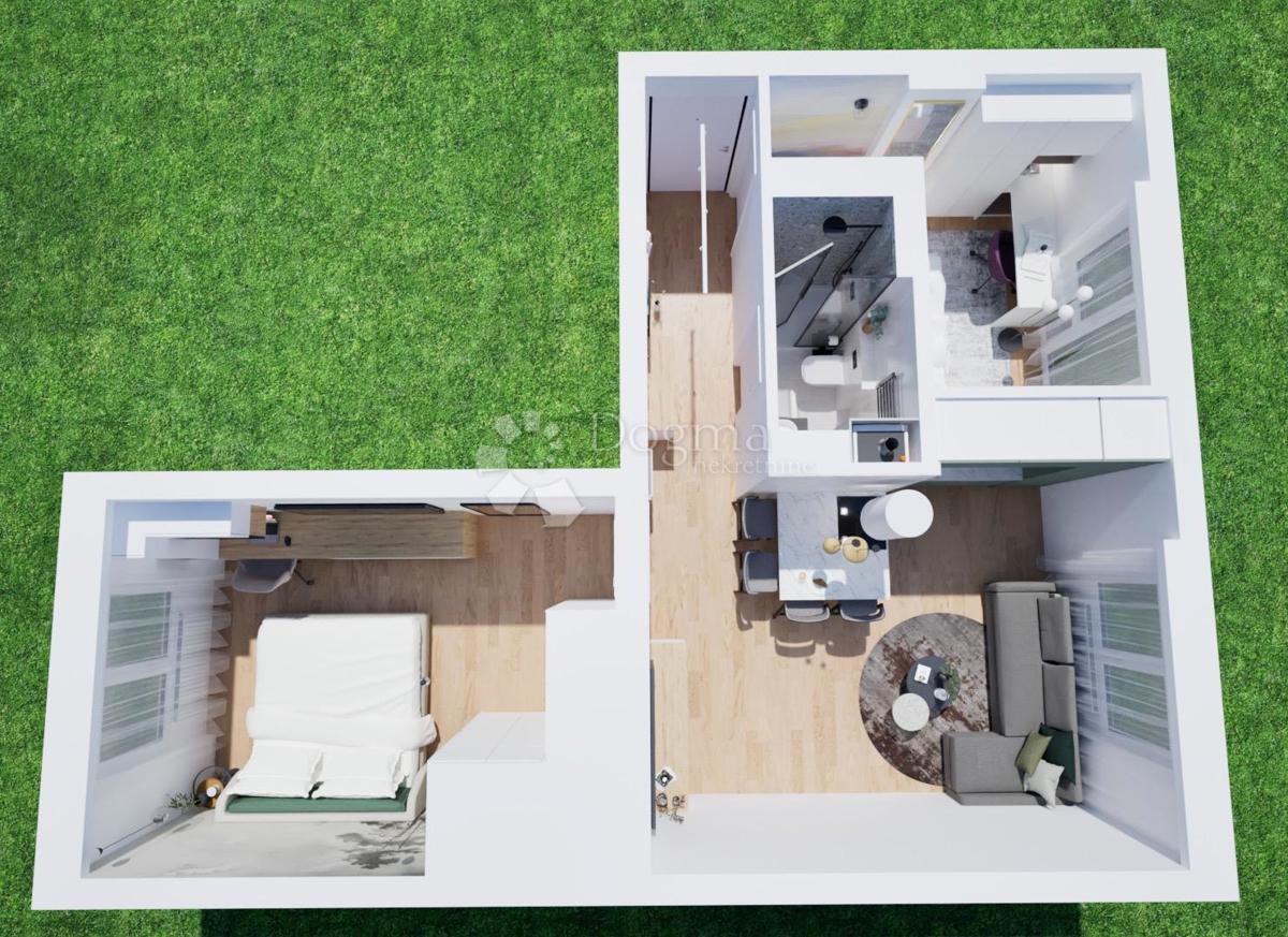 Allogio Trnsko, Novi Zagreb - Zapad, 49,70m2