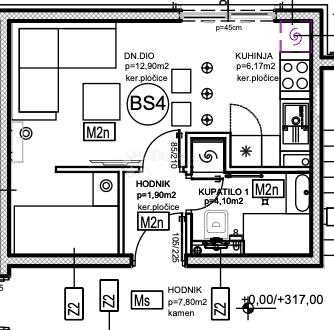 Allogio Dugopolje, 27,22m2