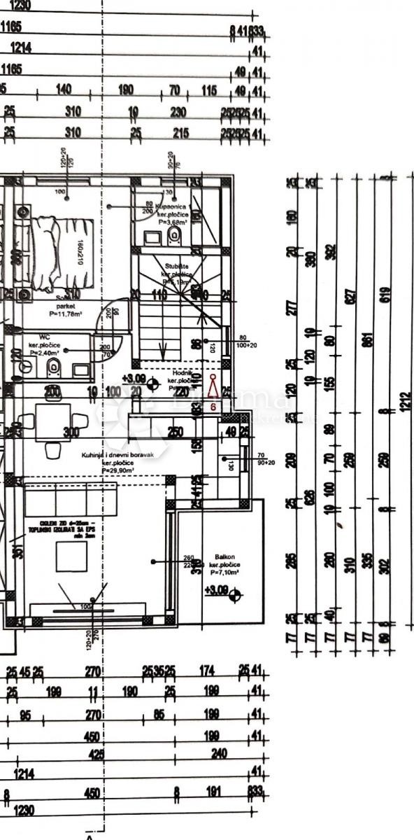 Appartamento Punat, 110m2