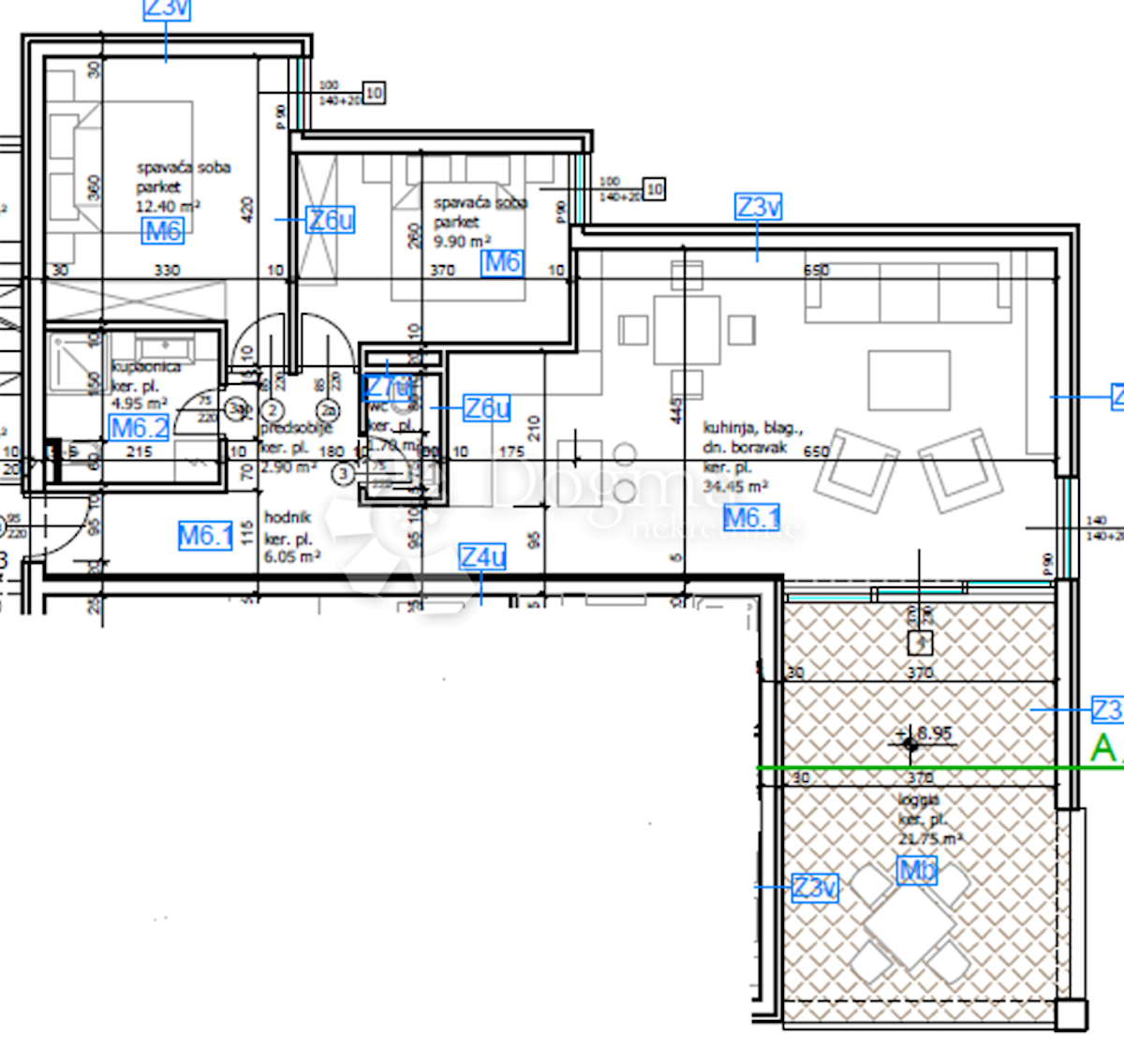 Allogio Seget Vranjica, Seget, 93m2