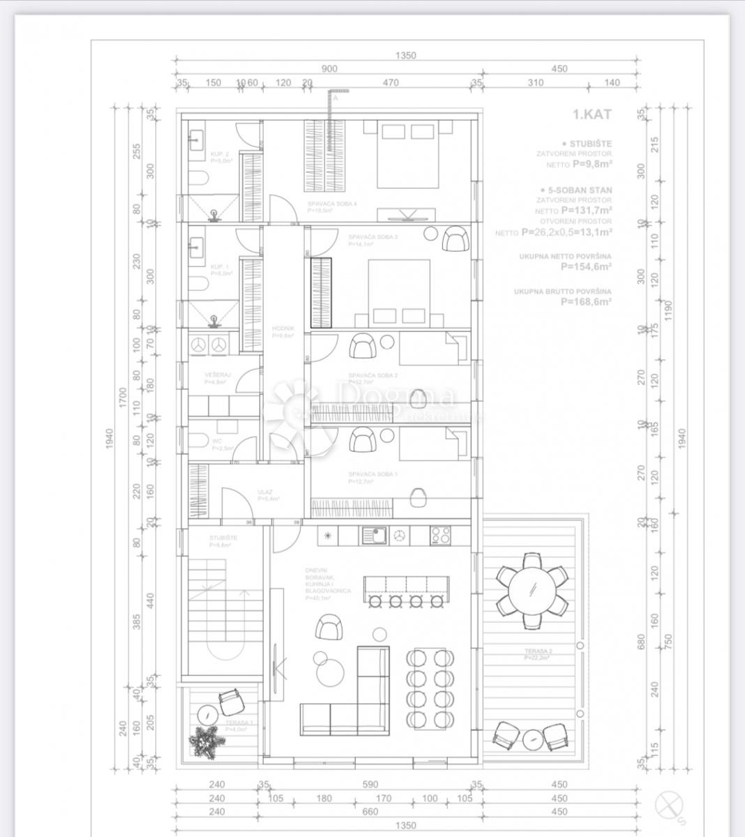 Allogio Maksimir, 131,70m2