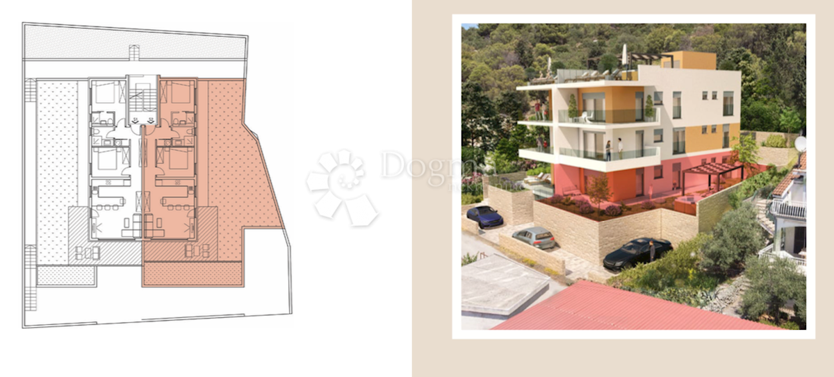 Allogio Čiovo, Trogir, 80m2