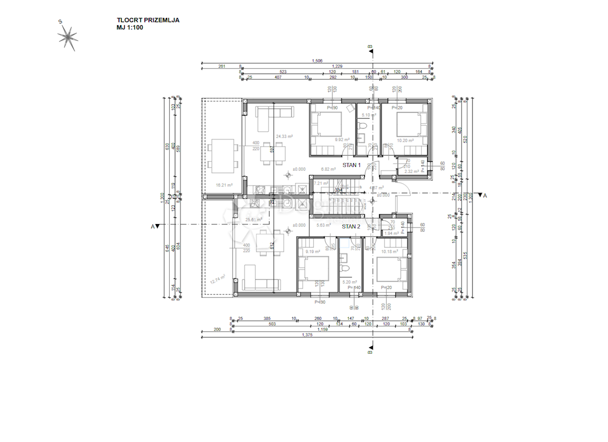 Appartamento Pag, 68,63m2