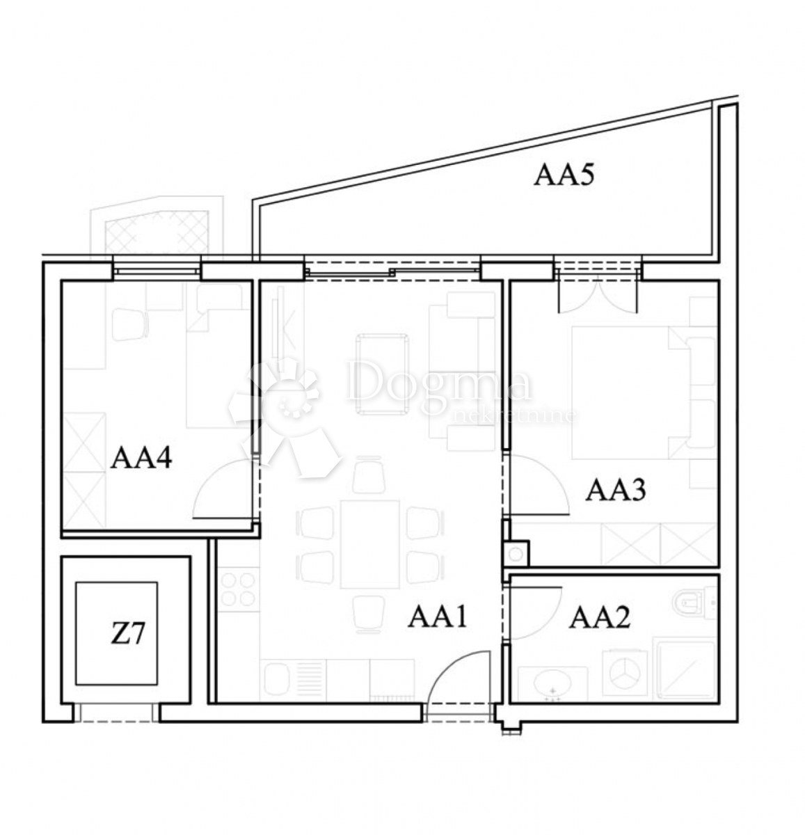 Allogio Štinjan, Pula, 49,28m2