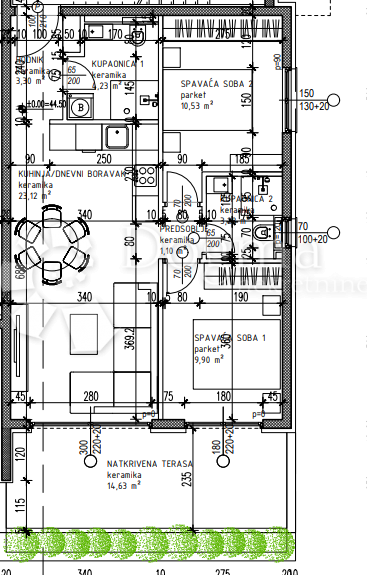 Allogio Okrug Gornji, Okrug, 107,30m2