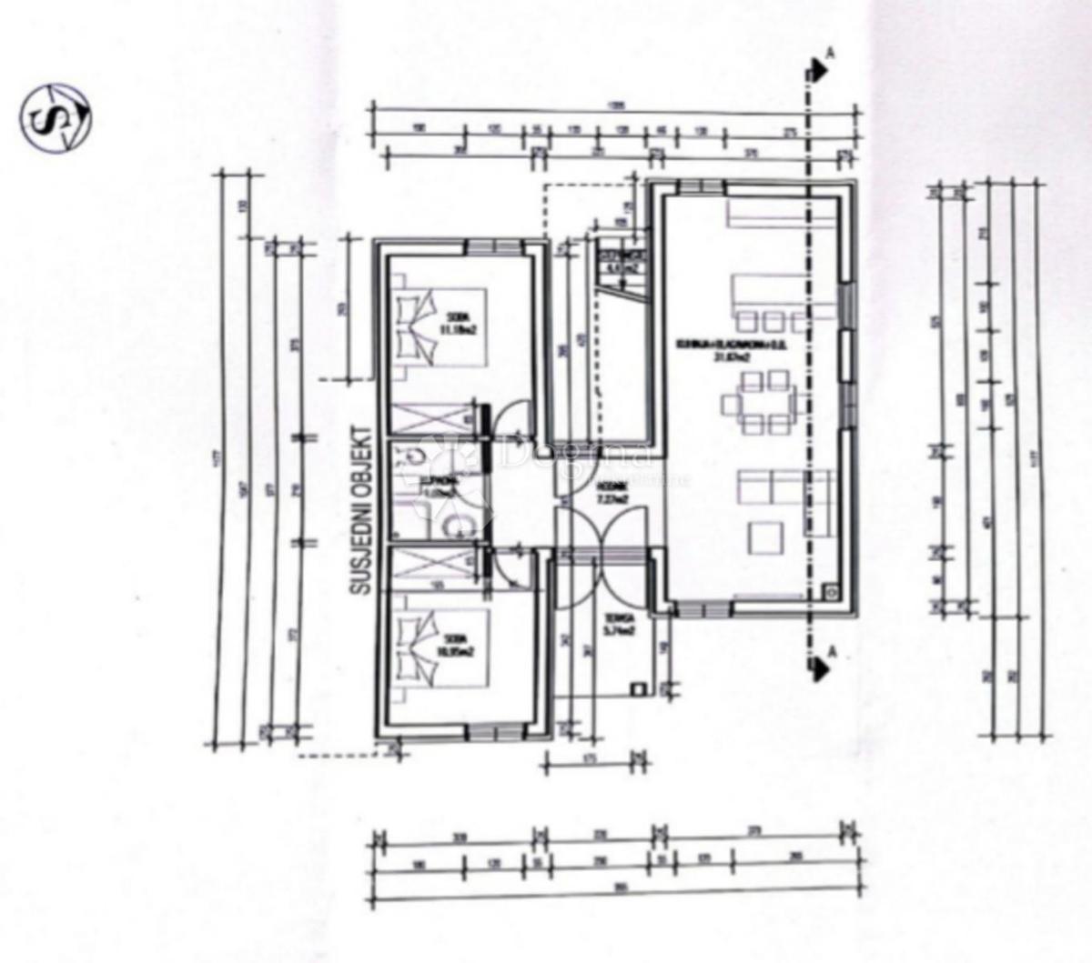 Appartamento Čižići, Dobrinj, 71m2