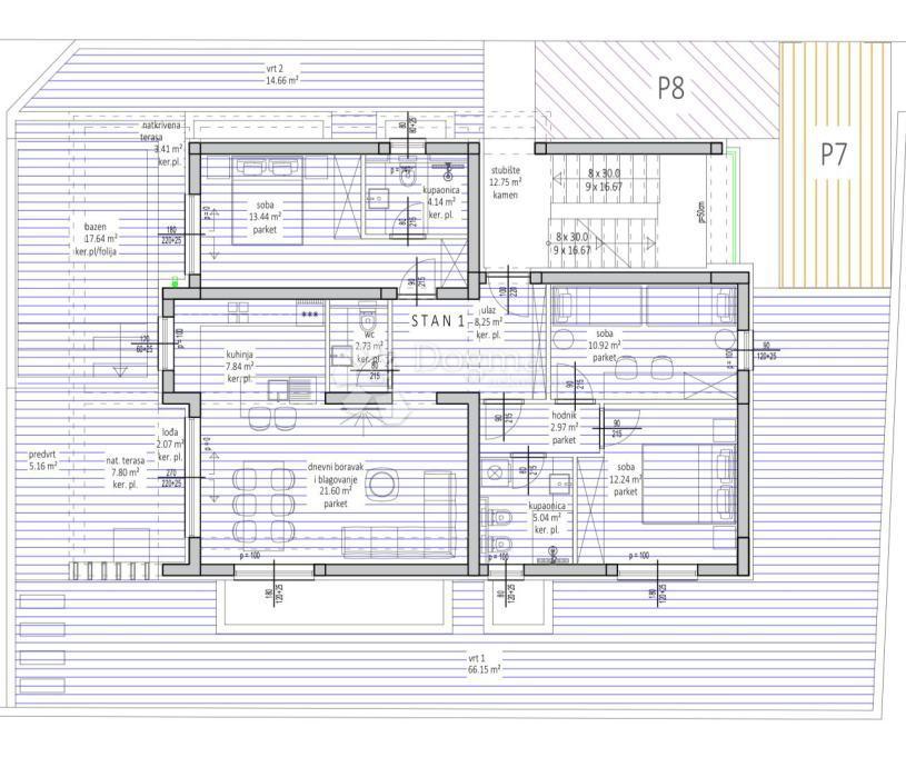 Allogio Kožino, Zadar - Okolica, 116,32m2