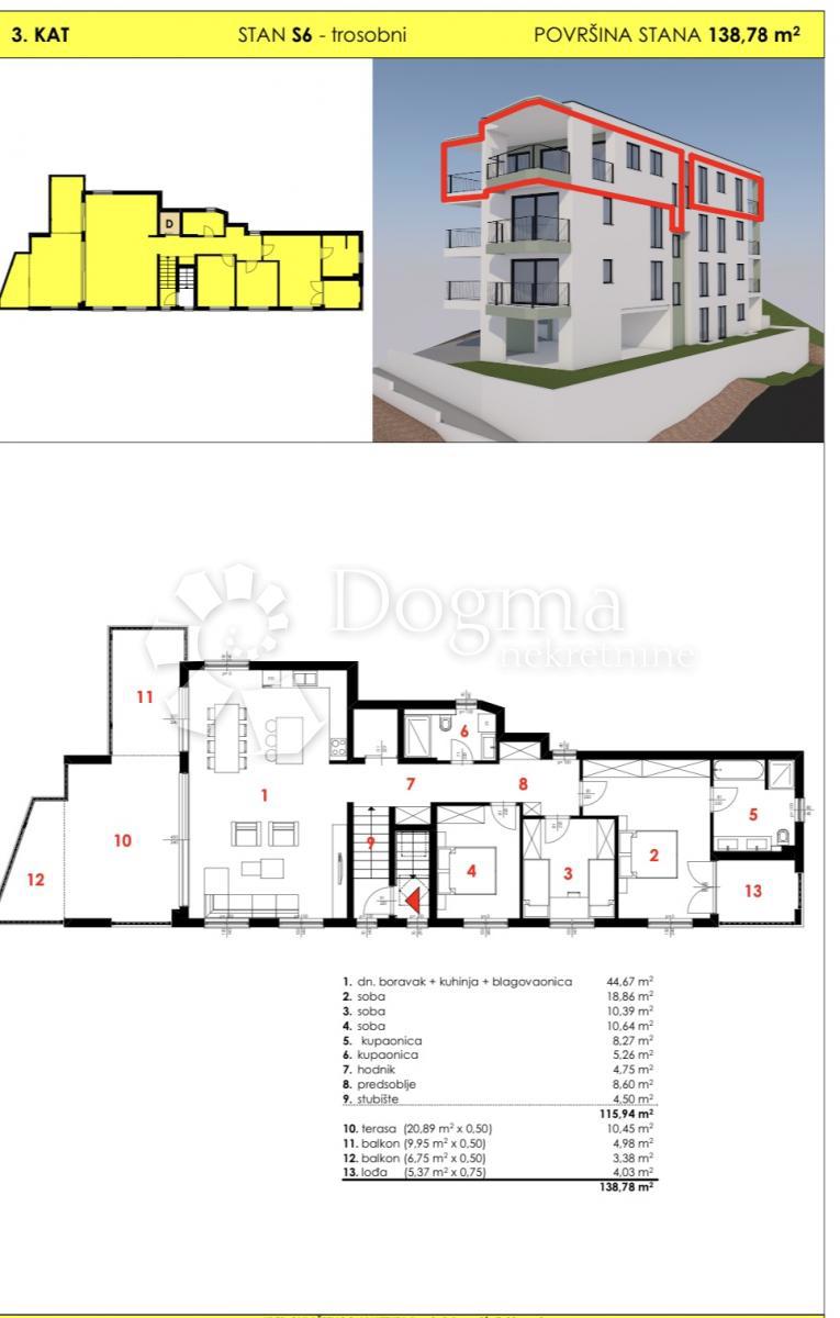 Allogio Tučepi, 71,35m2