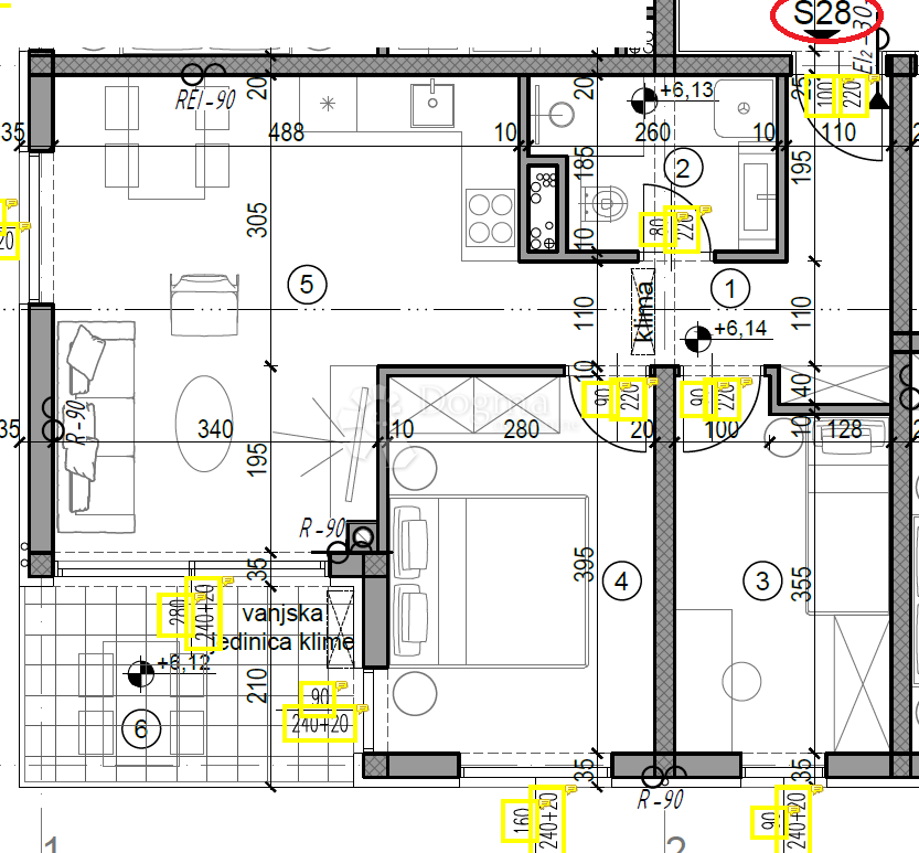 Allogio Monvidal, Pula, 49,05m2