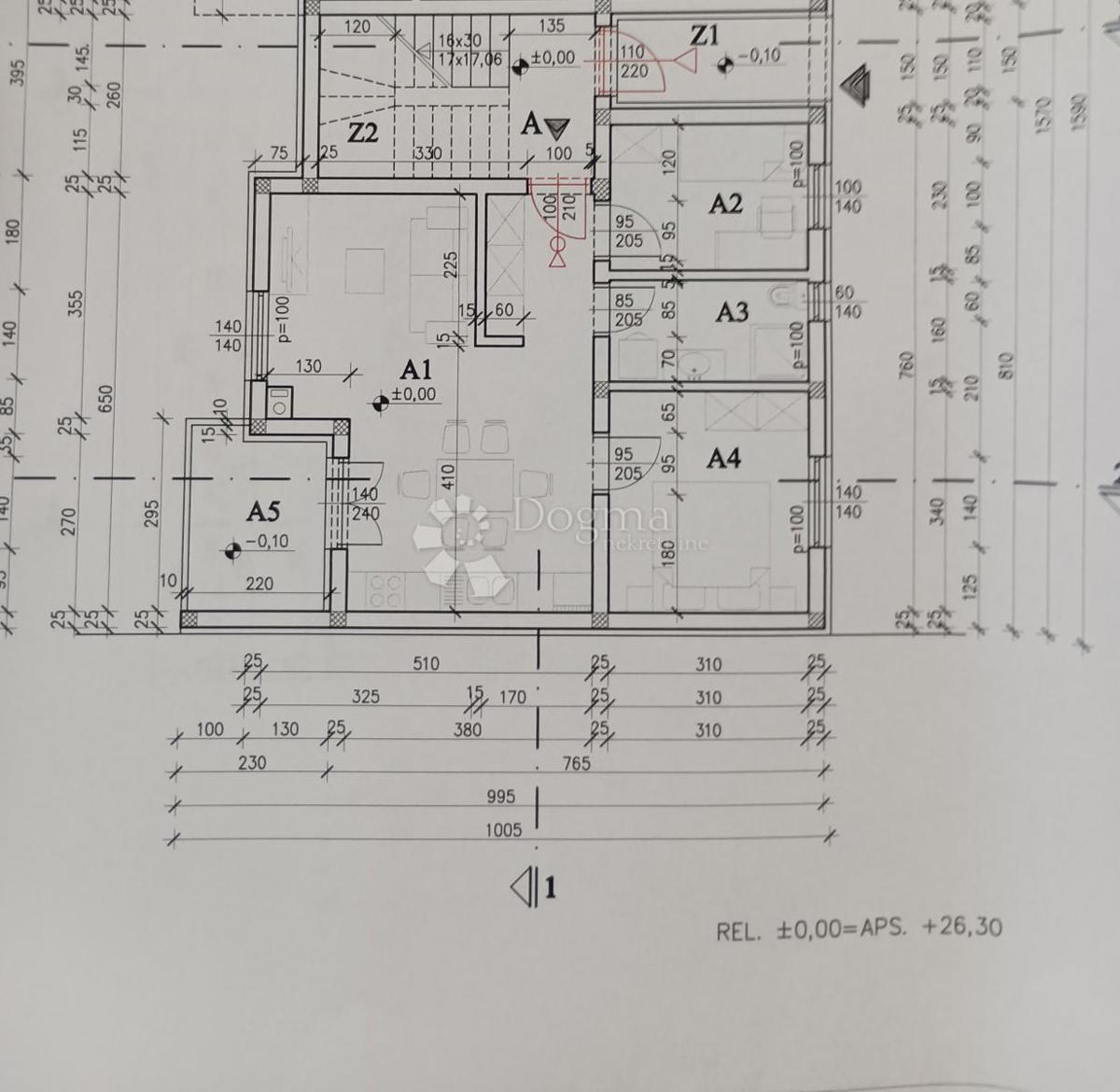 Allogio Kaštanjer, Pula, 54,98m2