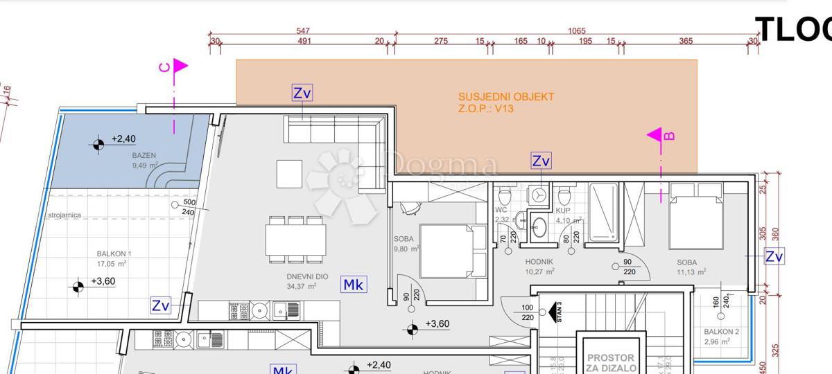 Allogio Grebaštica, Šibenik - Okolica, 91,49m2