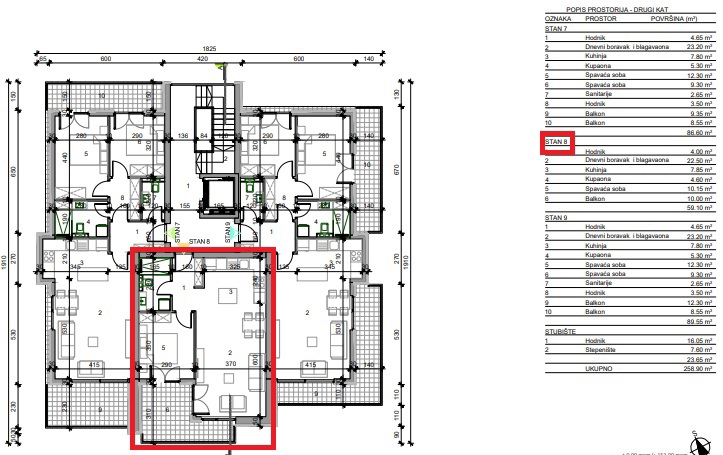 BUIE DINTORNI, APPARTAMENTO AL 2° PIANO DI UNA PALAZZINA CON ASCENSORE