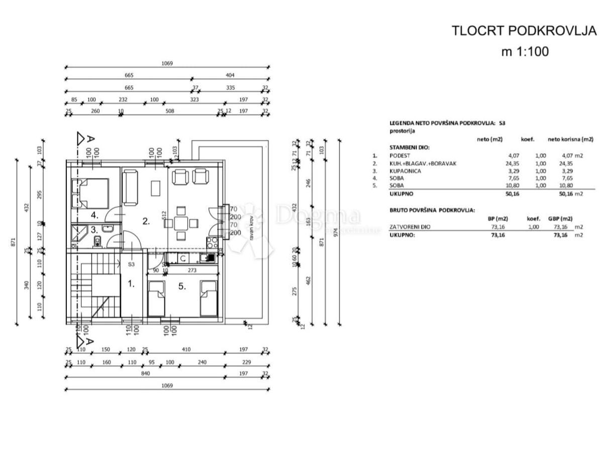 Appartamento Vir, 52m2