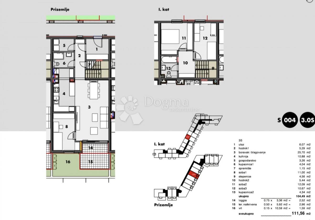 Allogio Pazdigrad, Split, 113,47m2