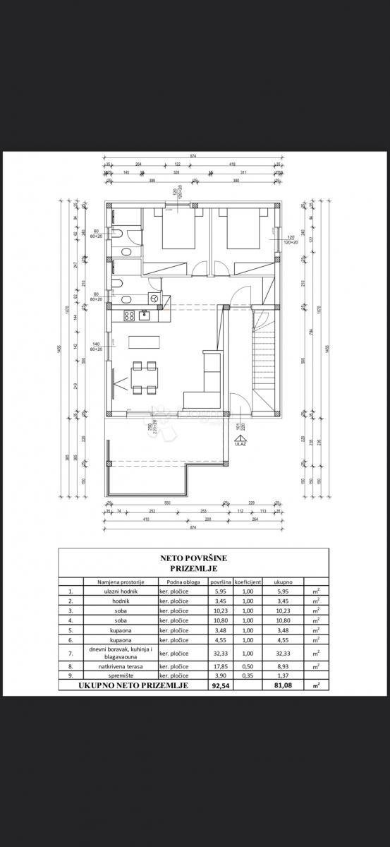 Appartamento Vir, 92,54m2