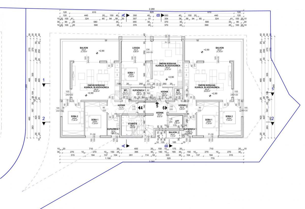 Allogio Povljana, 67,65m2