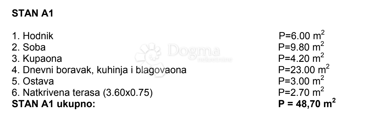 Allogio Valmade, Pula, 48,70m2