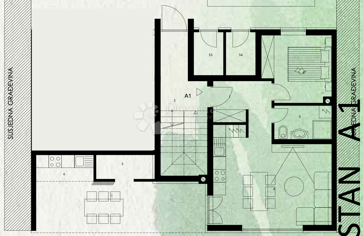 Allogio Valmade, Pula, 48,70m2