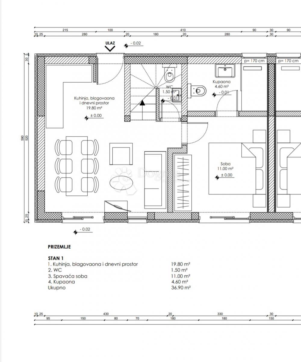 Allogio Premantura, Medulin, 75m2