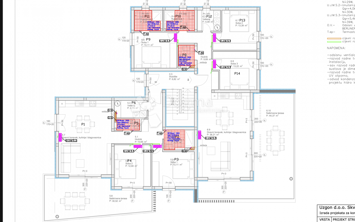 Allogio Tribunj, 133m2