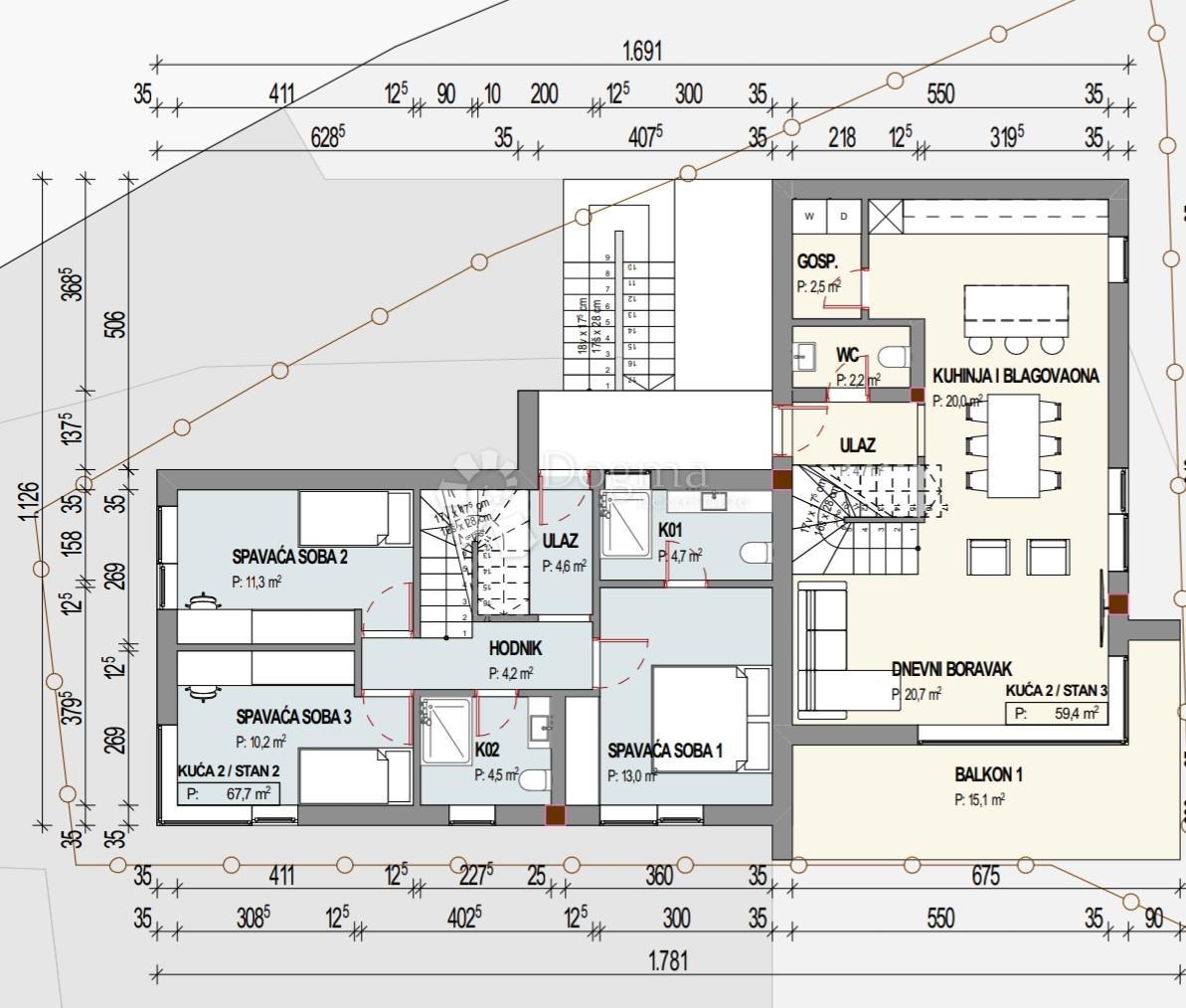 Allogio Pavlovac, Matulji, 148,10m2