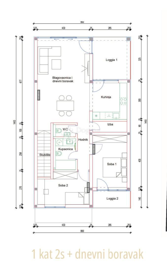 Allogio Antunovac, Virovitica, 102,86m2