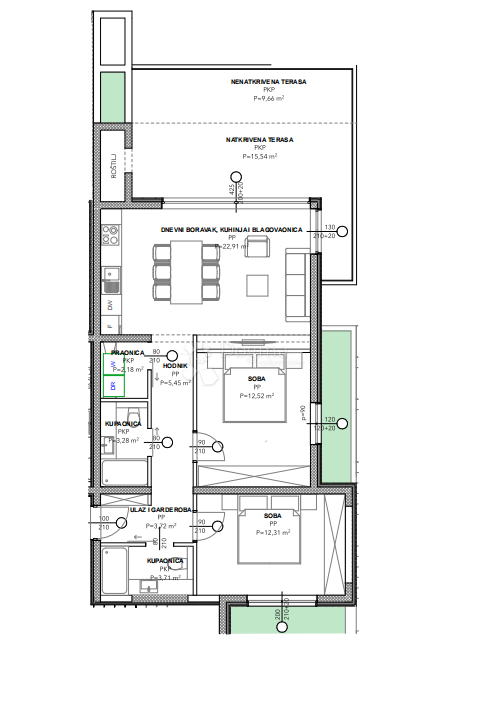 Allogio Okrug Donji, Okrug, 87,36m2