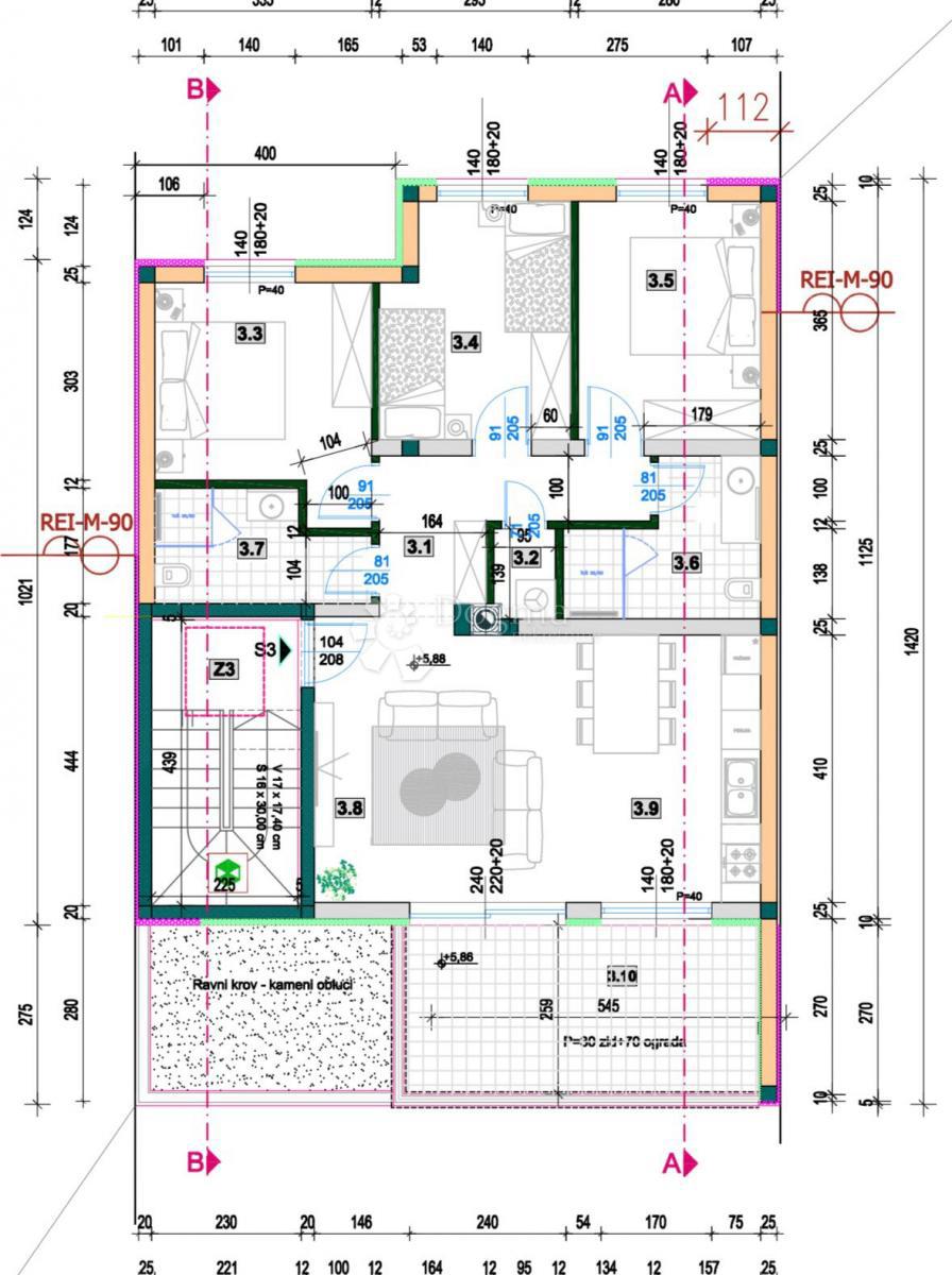 Allogio Medulin, 56,52m2