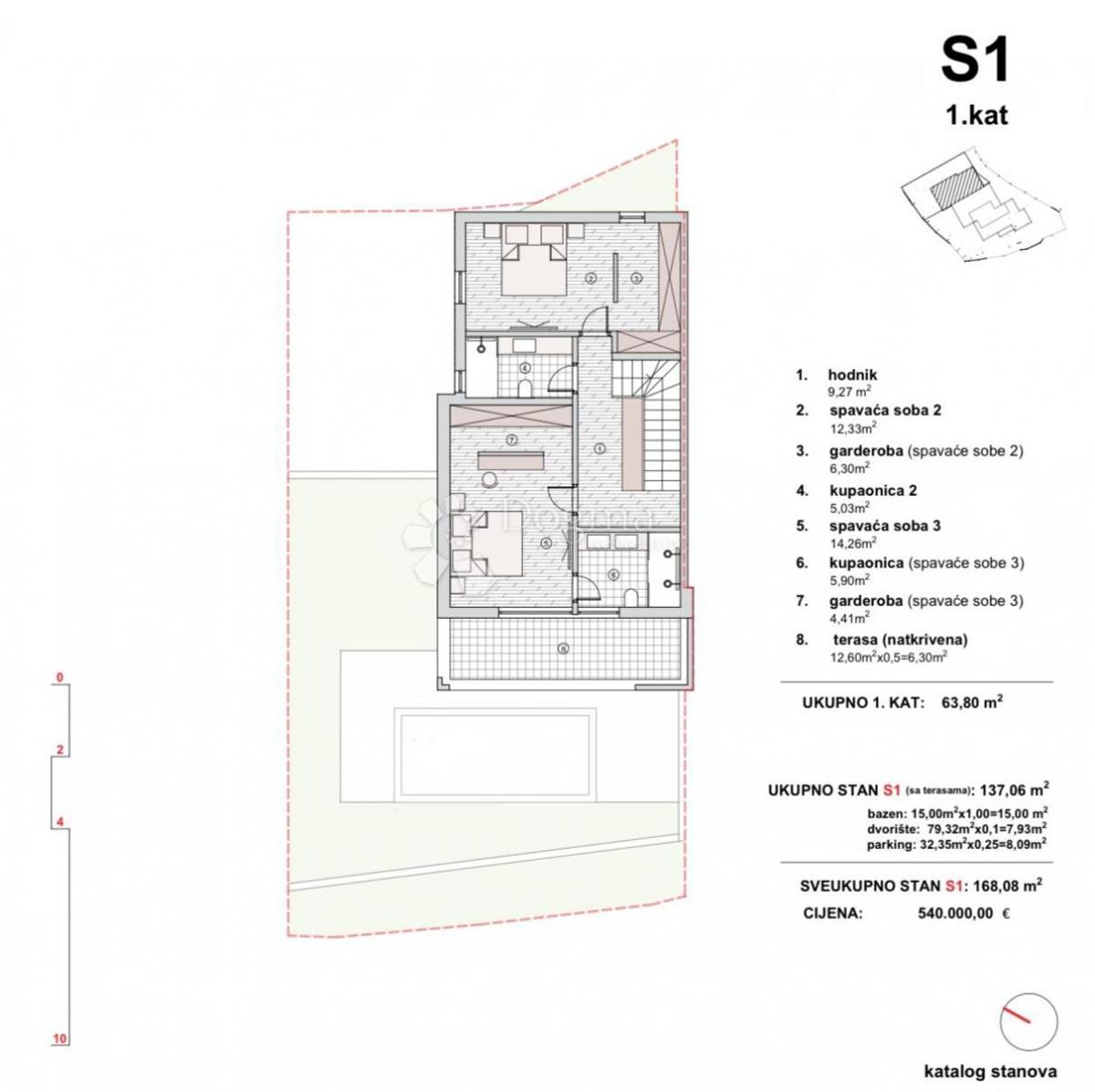 Allogio Vodice, 204,04m2