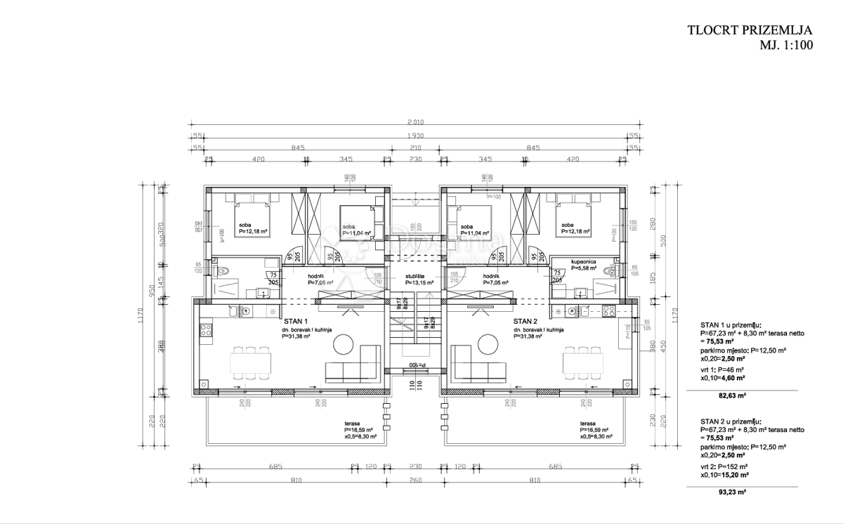 Allogio Sukošan, 82,63m2